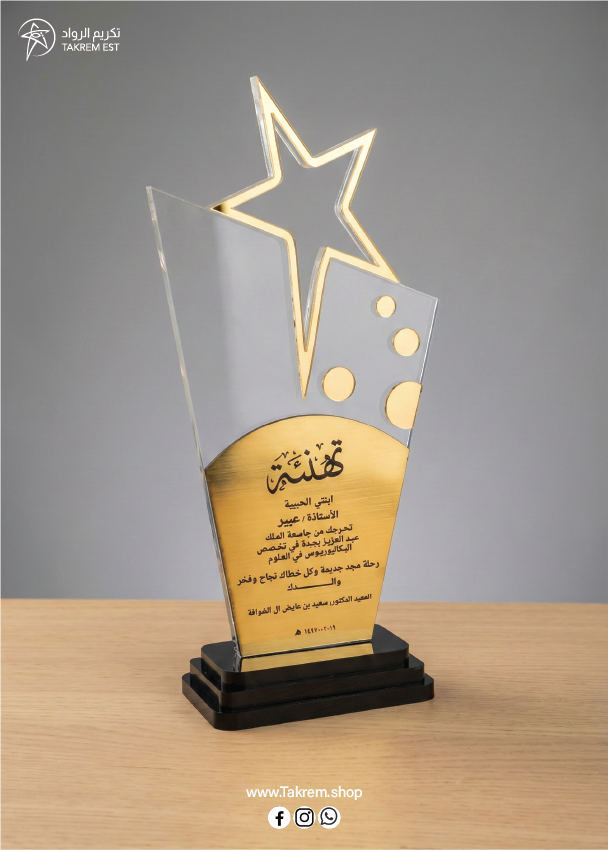 Star Acrylic award Star Acrylic award