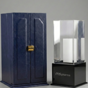 Crystal with Blue luxury box