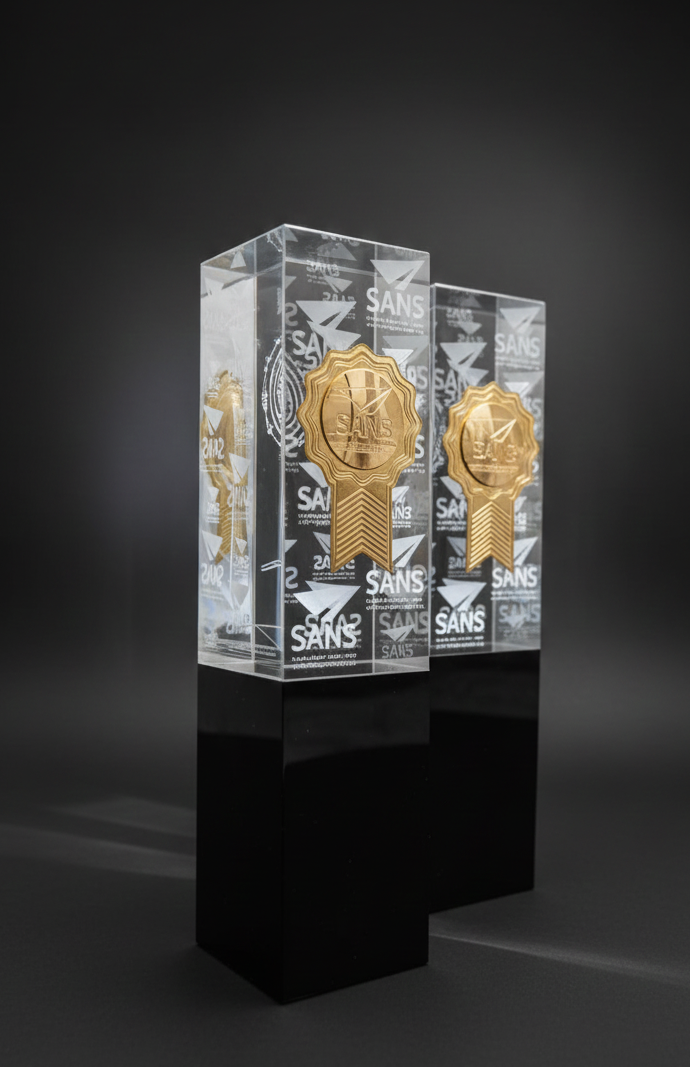 Crystal Engrave Inner crystal engraving with black wooden pice at botttom